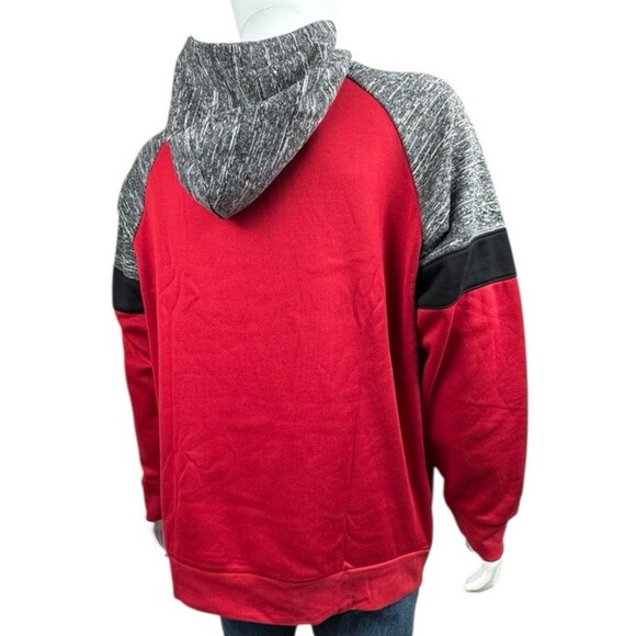 Atlanta Falcons Mens  X-Large Red Hoodie Sweatshirt Pull Over Sweater NFL New - Picture 4 of 9